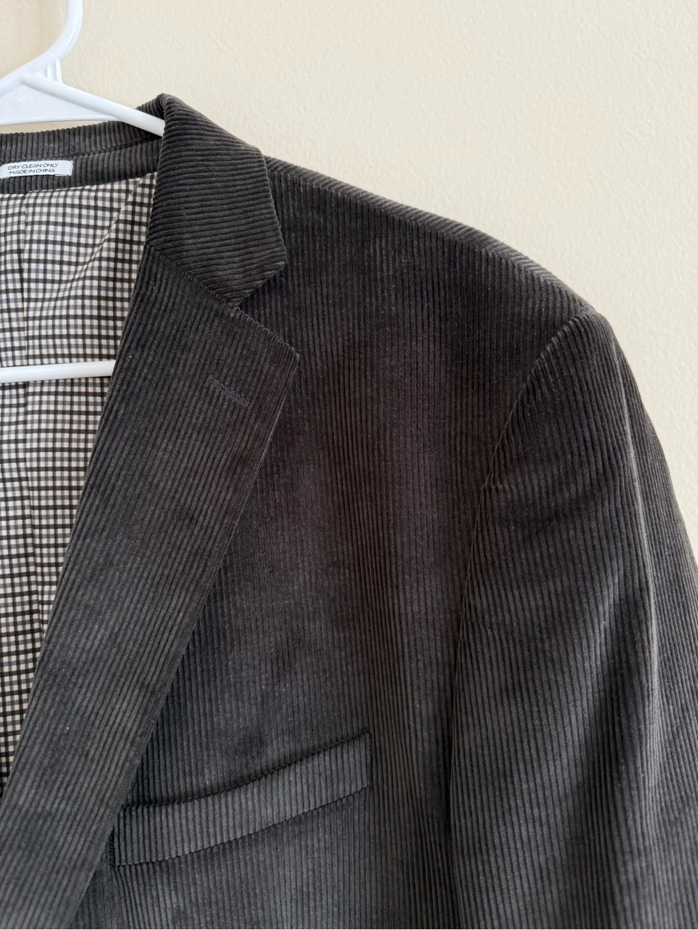 Saddlebred Heritage Corduroy Dark Brown Sport Coat Blazer Jacket 42R